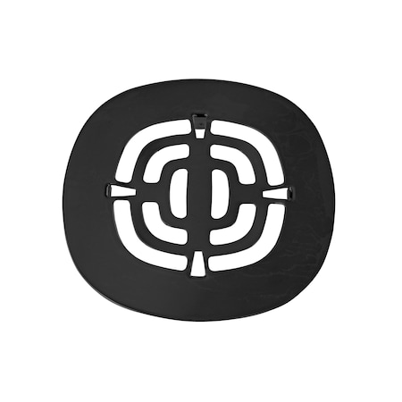 Westbrass Brass Snap-In Shower Strainer Grid in Powdercoated Black D316-62